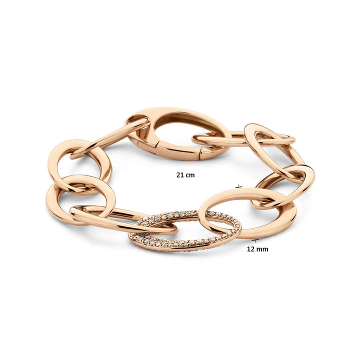 armband champagne diamant 1.70ct si 17,5 mm 21cm 18K roségoud