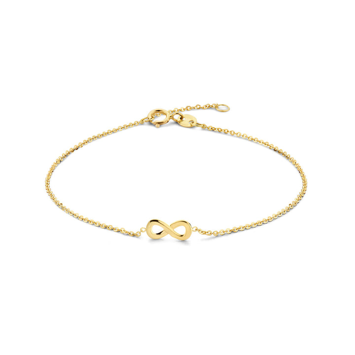 Gold bracelet ladies infinity 14K
