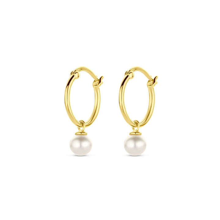 oorringen parel 14K geelgoud