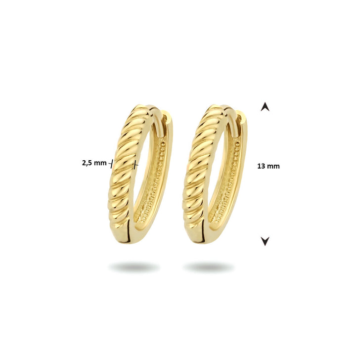 drop earrings 14K yellow gold