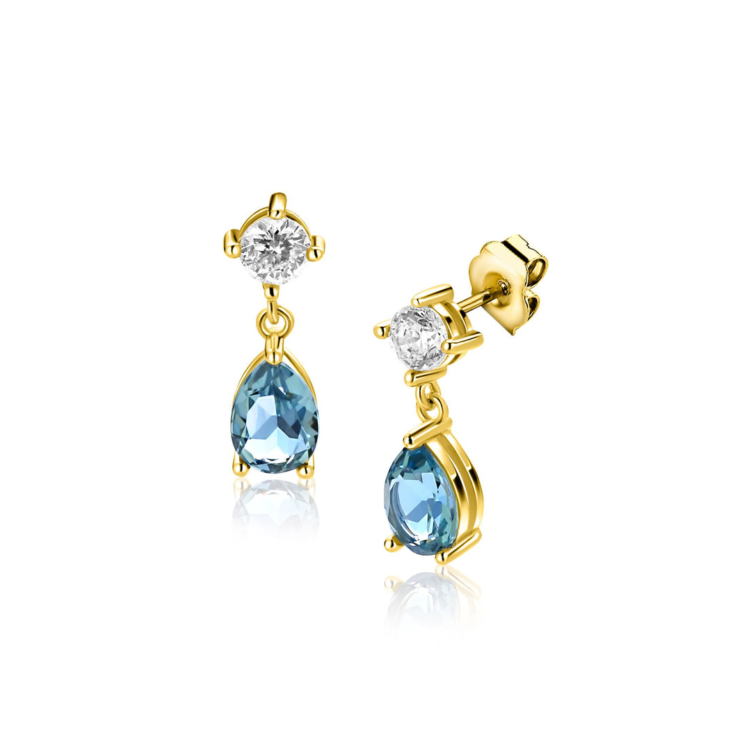 ZINZI oorknoppen gold plated ZIO2744