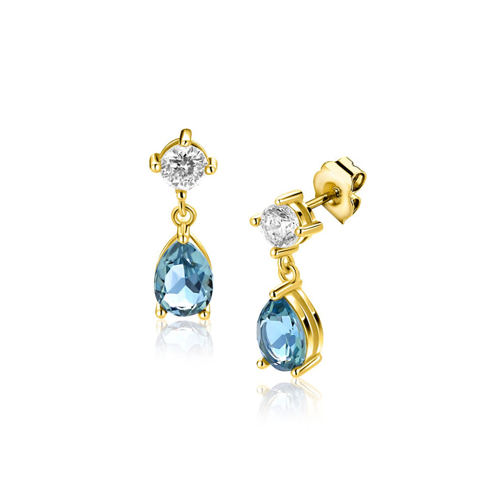 ZINZI oorknoppen gold plated ZIO2744