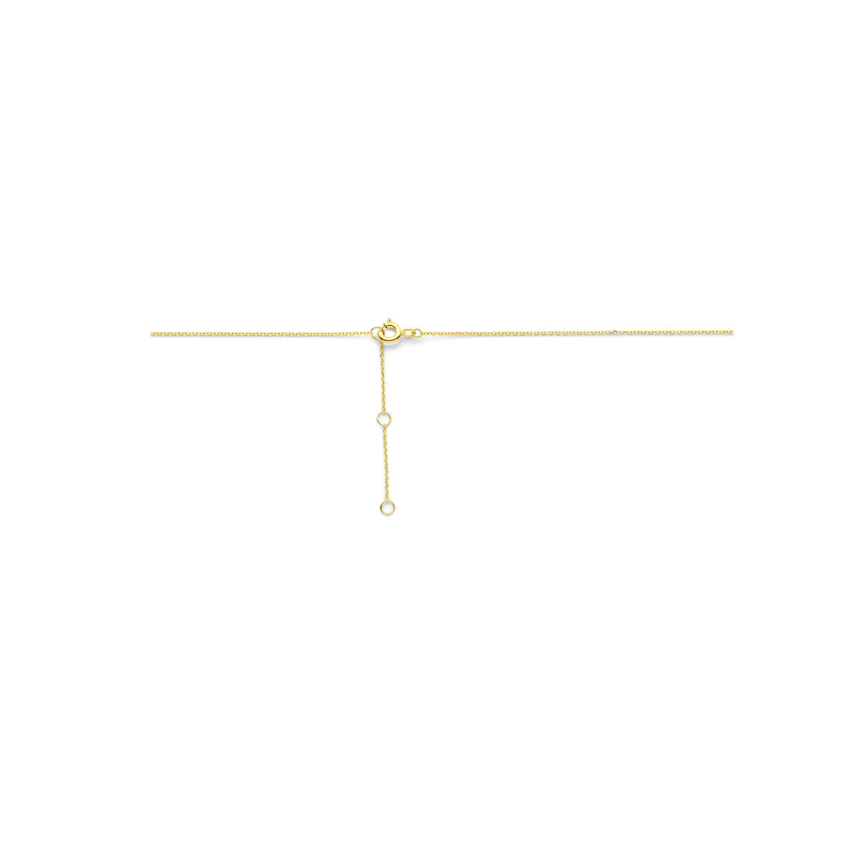 collier lab grown diamant 0,7 mm 40 - 42 - 44 cm 0.25ct g si 14K geelgoud