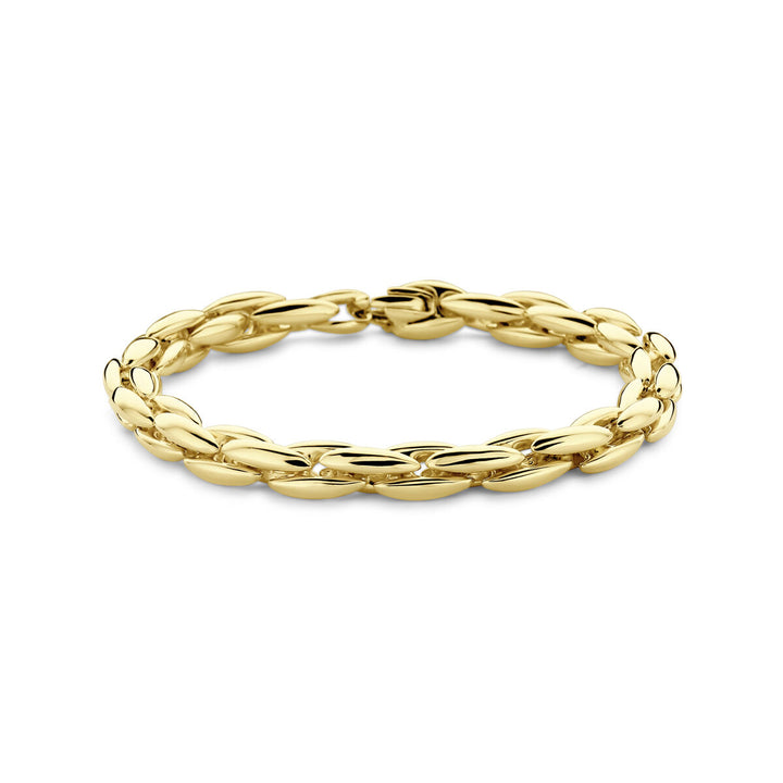 Gold bracelet ladies fantasy link 14K