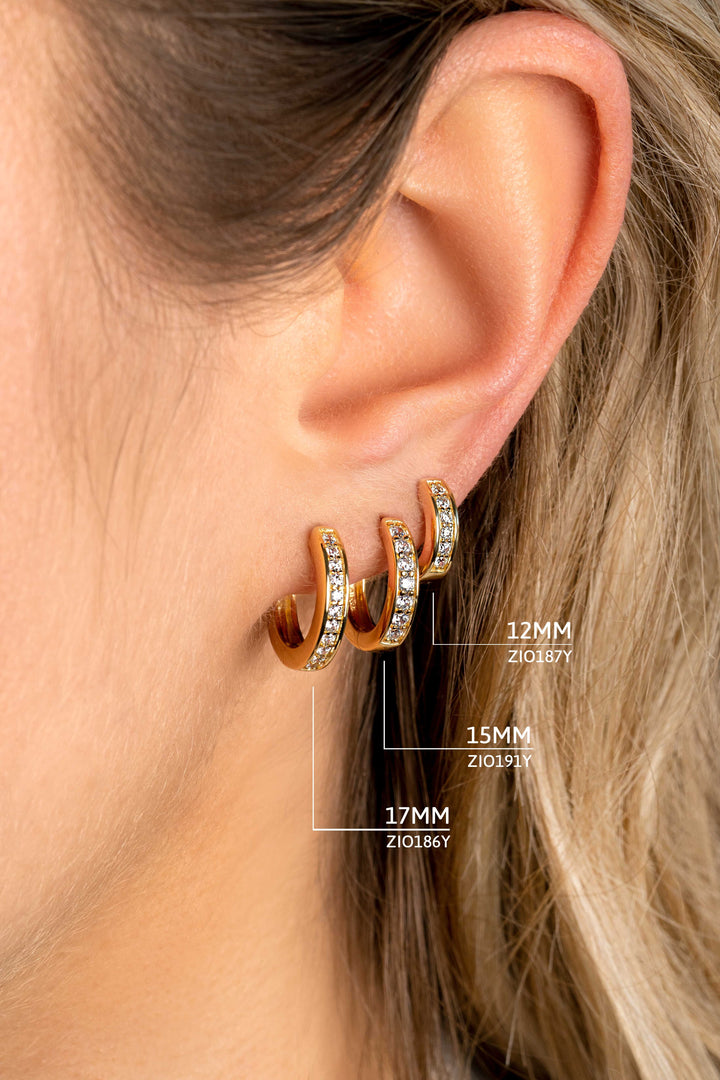 Zinzi Earrings Gold Plated Zio191 Y