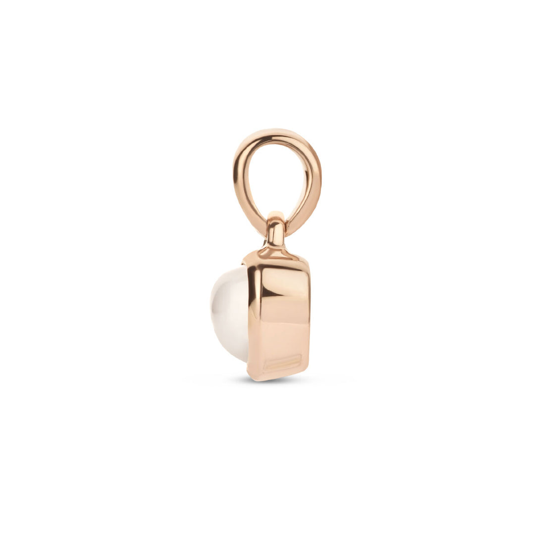 hanger hart maansteen 14K roségoud