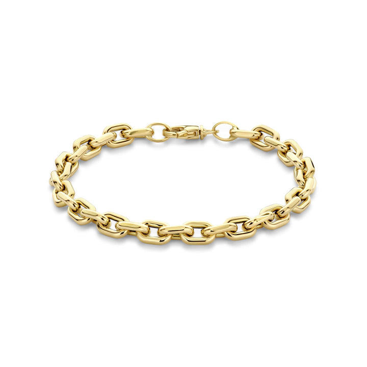 armband 6 mm 19 cm 14K geelgoud