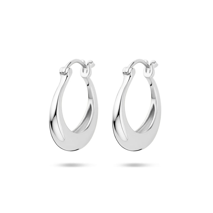 oorringen ronde buis 21,5 mm zilver gerhodineerd