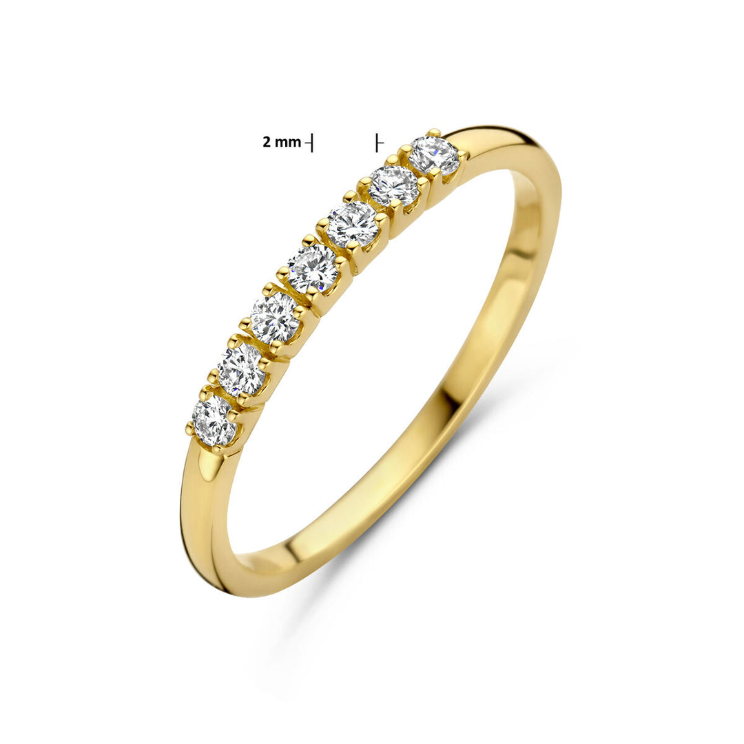 Memoirenring Diamant 0,21 ct H SI 14K Gelbgold