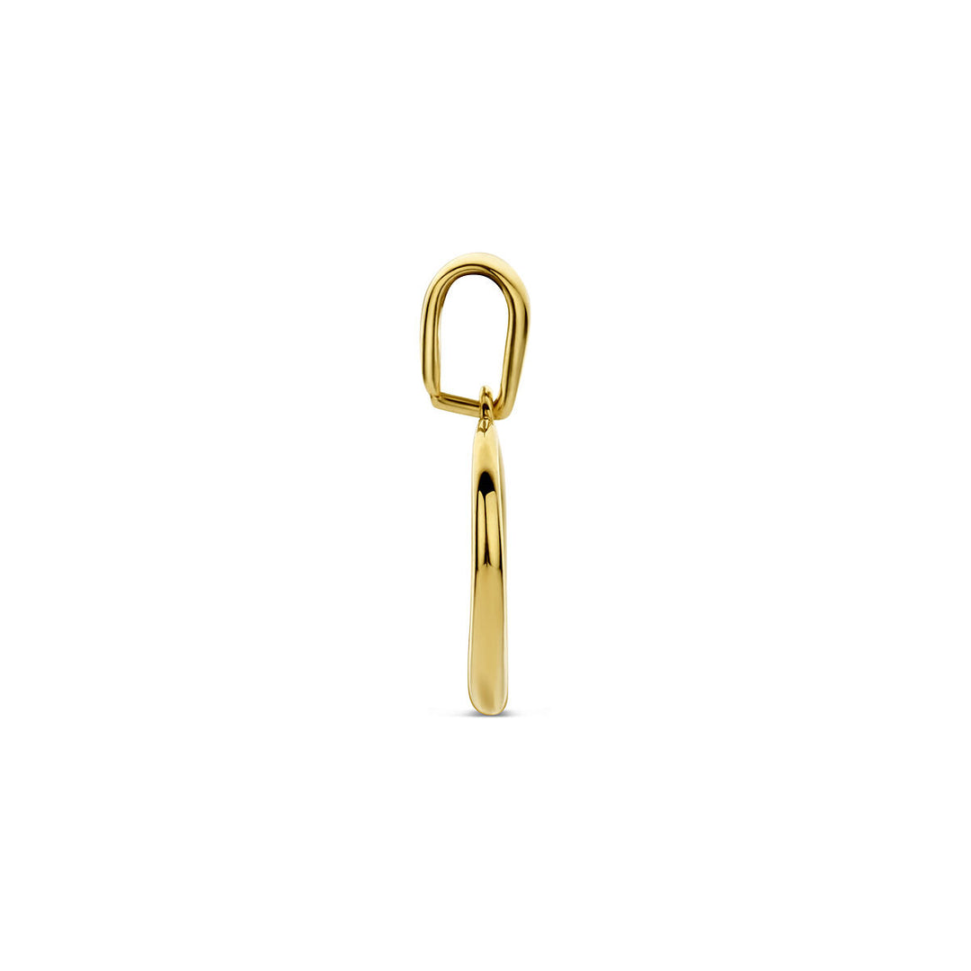 9k geelgouden hanger met hartje – symbool van liefde