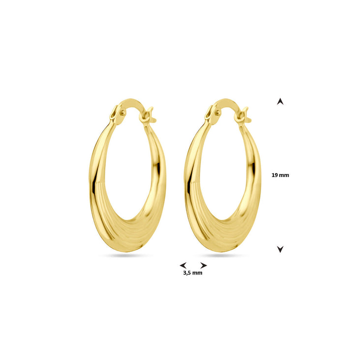 oorringen 24 mm 14K geelgoud