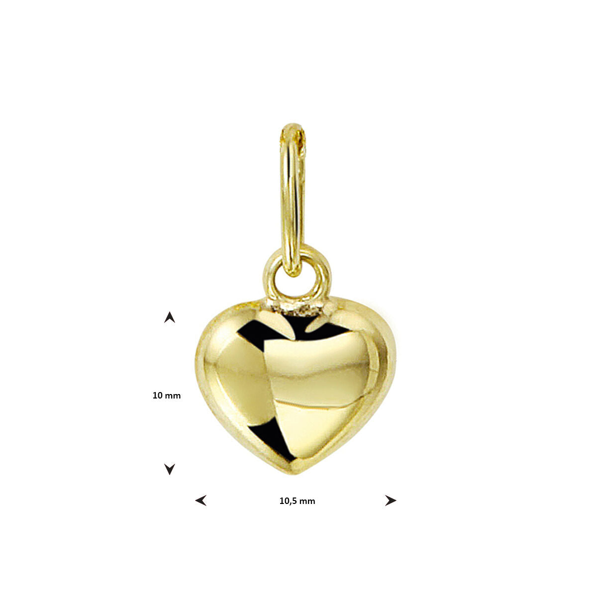 9k hanger hartje 9 Karaat