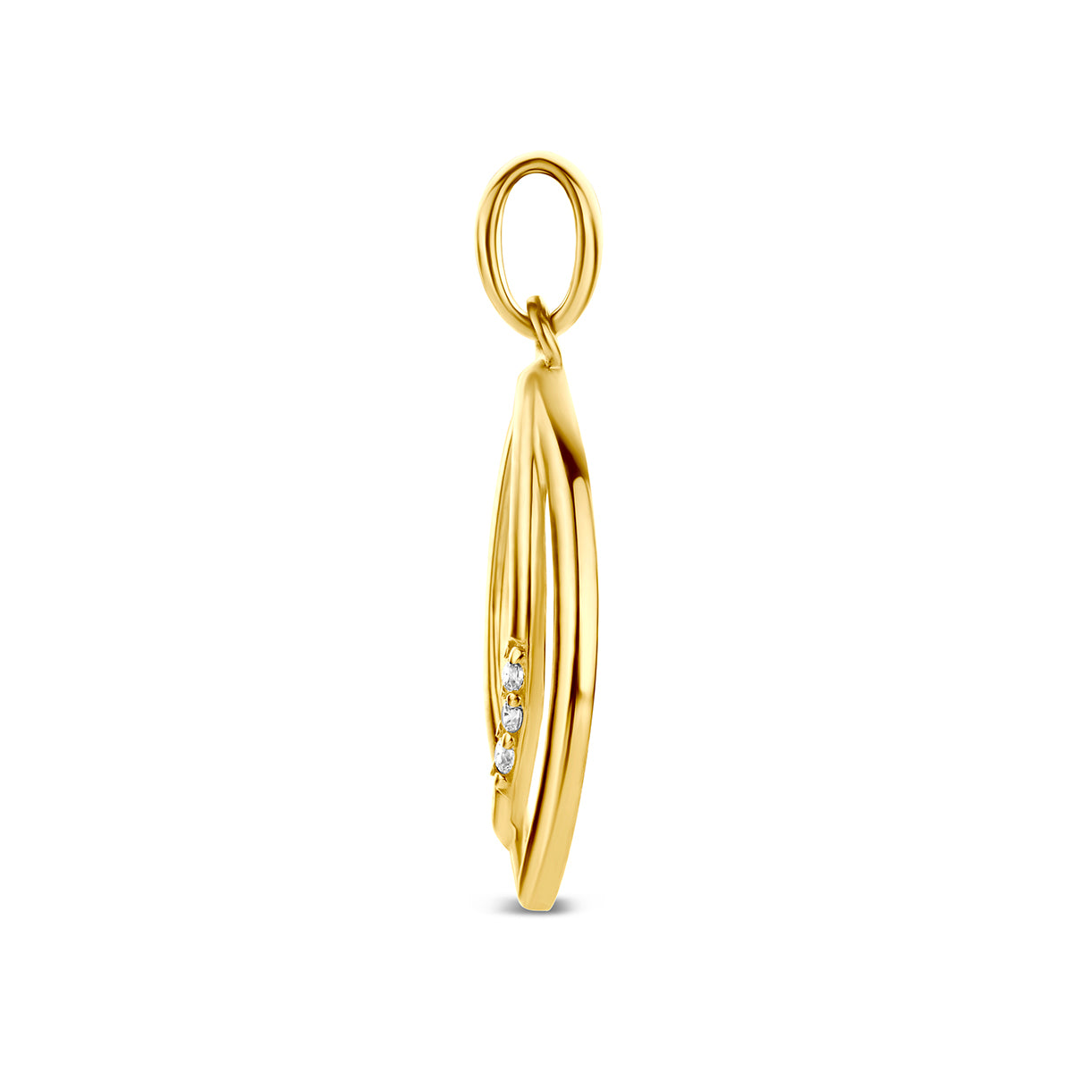 9k hanger zirkonia 9K geel
