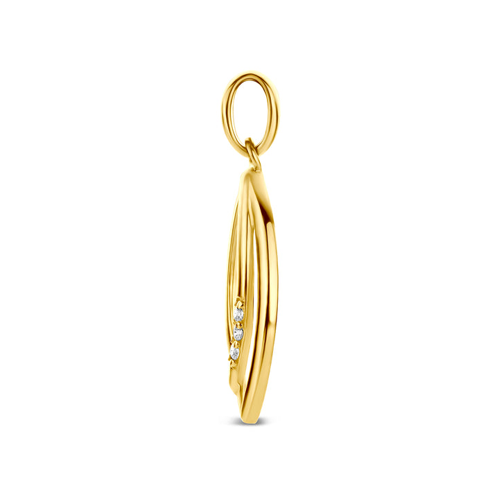 9k hanger zirkonia 9K geel