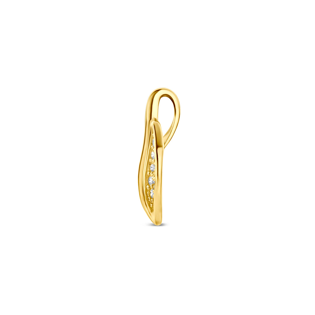 9k hanger zirkonia 9K geel