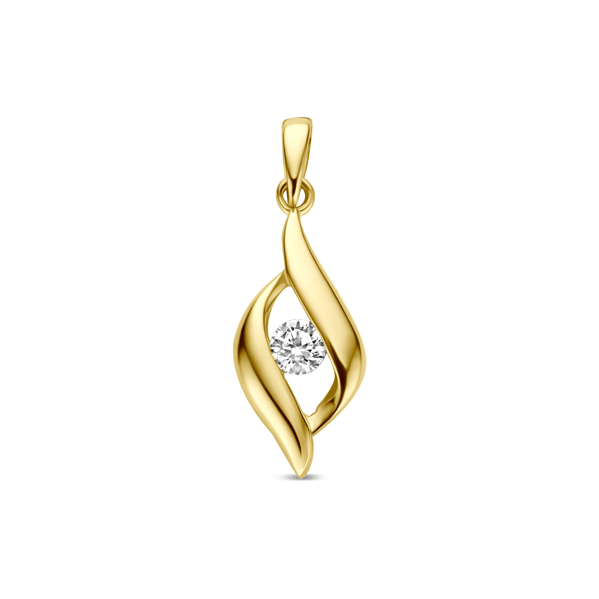 9k hanger zirkonia 9K geel