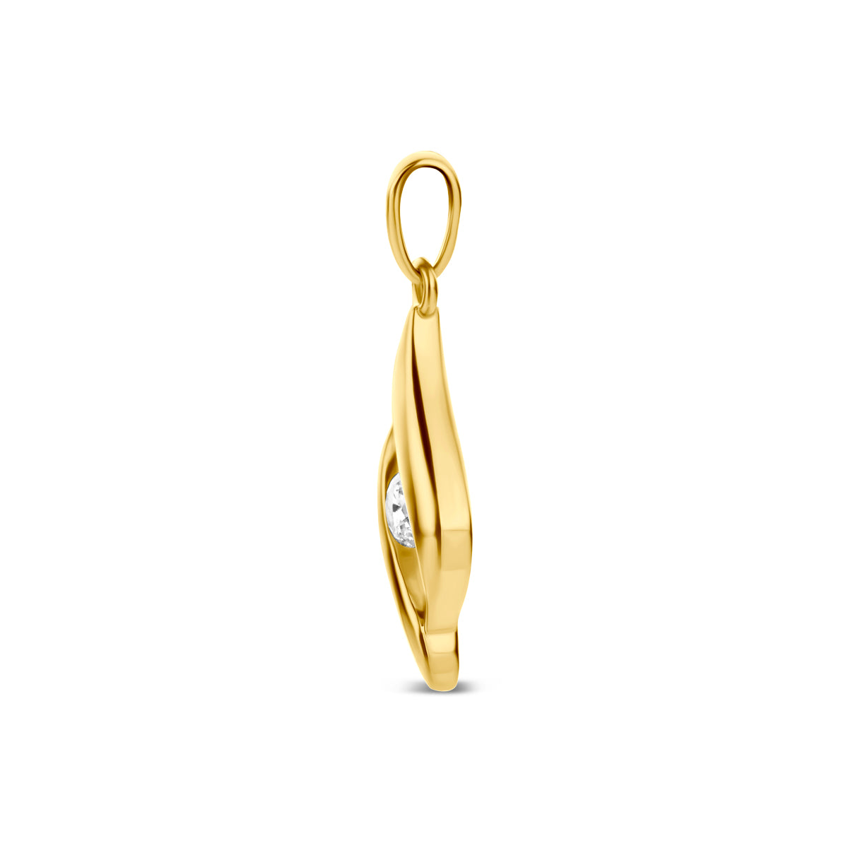 9k hanger zirkonia 9K geel