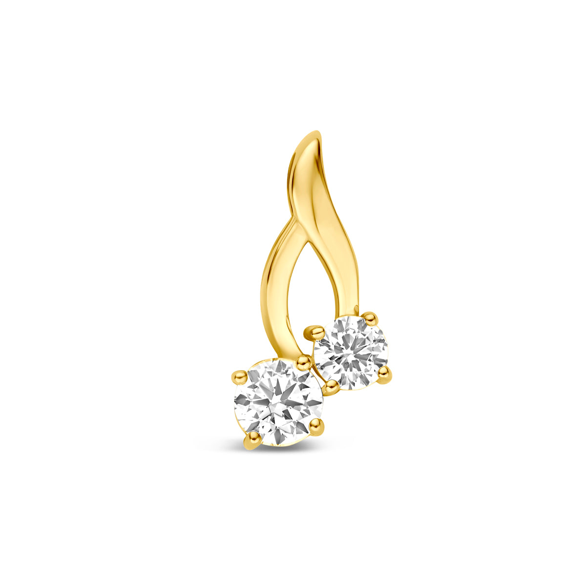 9k hanger zirkonia 9K geel
