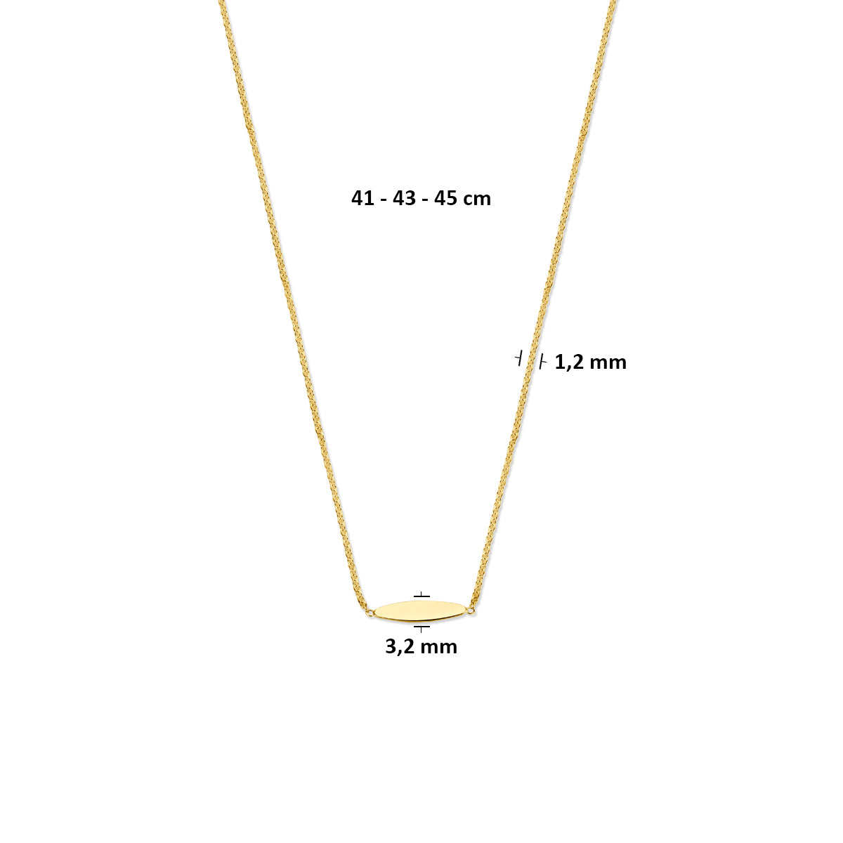 9k collier 9K geel