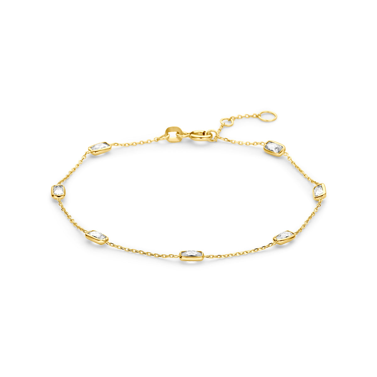 9k armband zirkonia 9K geel