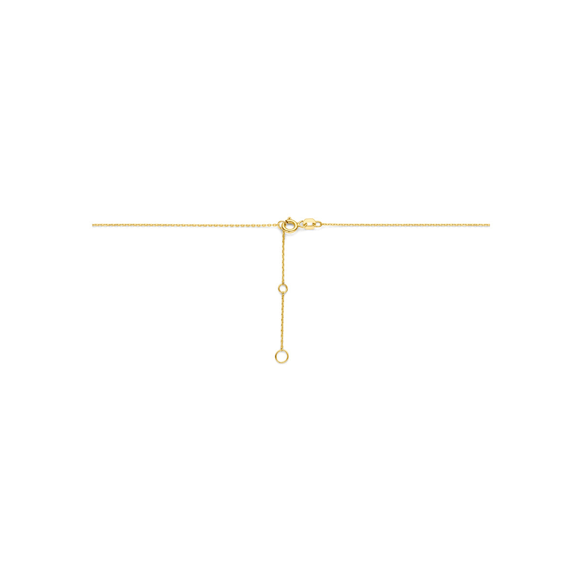 9k collier zirkonia 9K geel