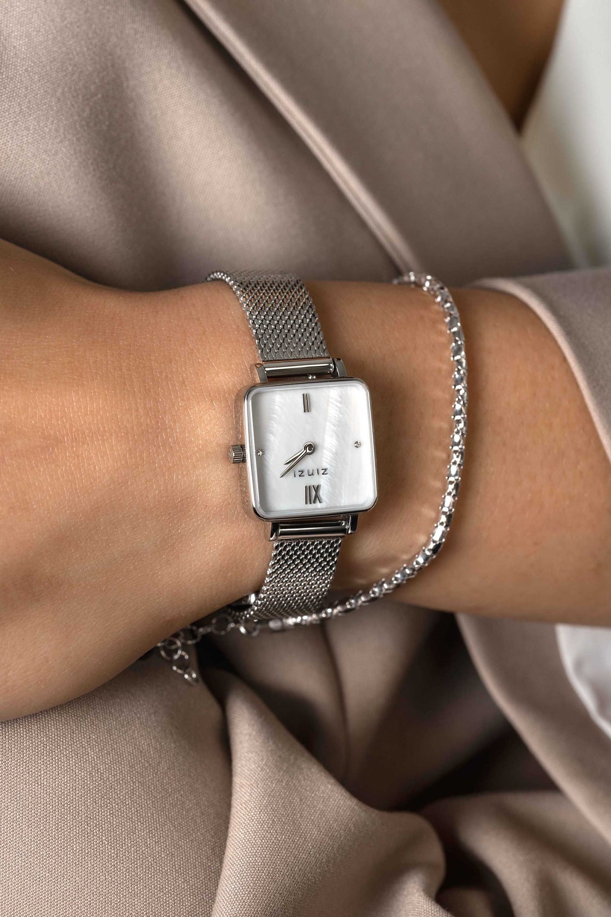 Zinzi zilverkleurig Horloge Staal Ziw1717