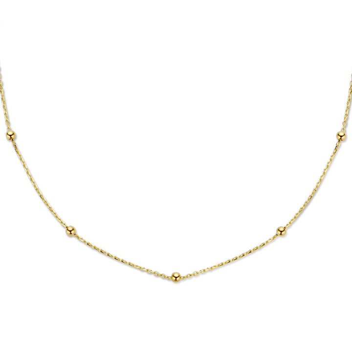 necklace balls 2.5 mm 40 - 42 - 44 cm 14K yellow gold