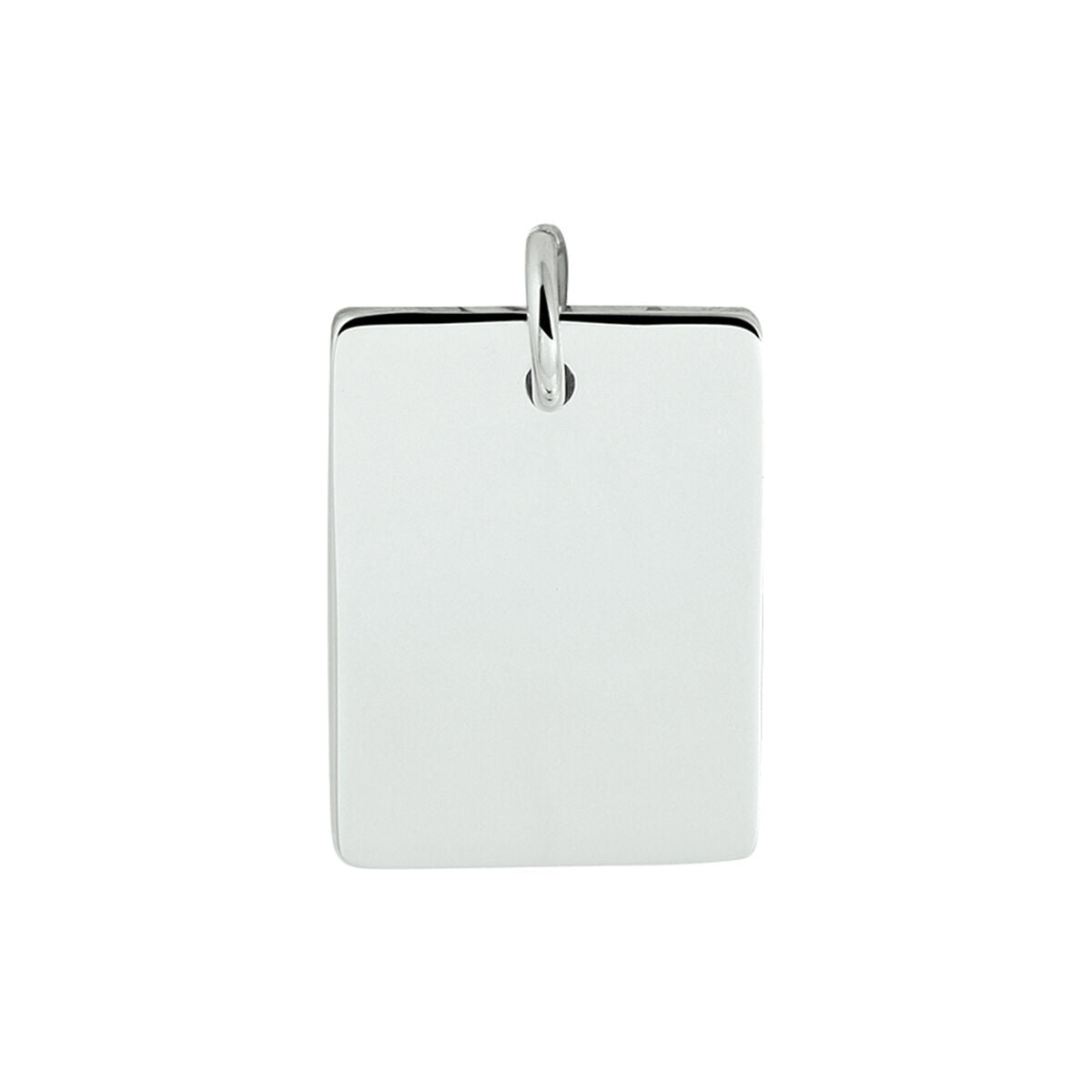 engraving pendant silver rhodium plated