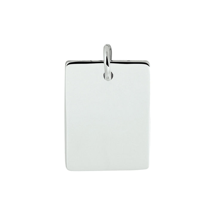 engraving pendant silver rhodium plated