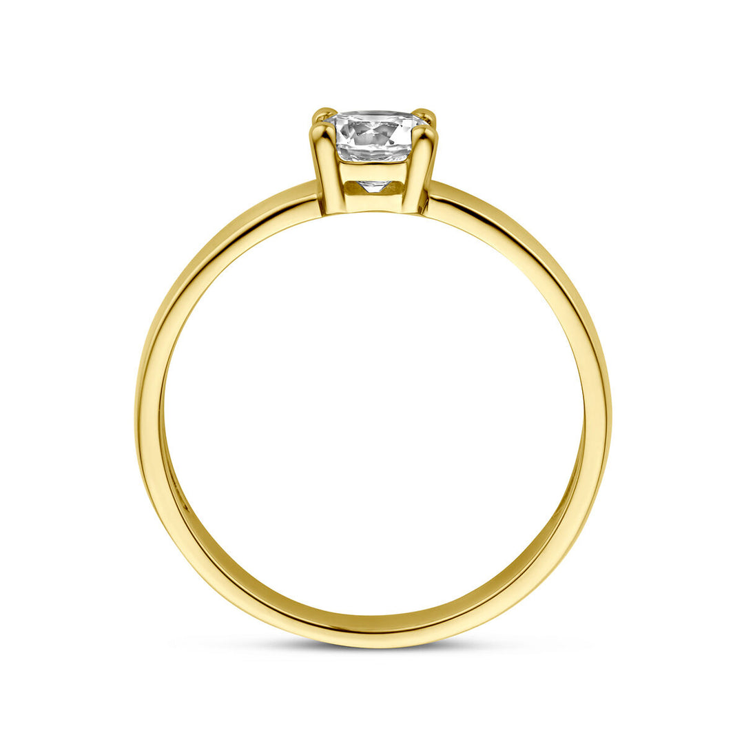 Ring Zirkonia 14K Gelbgold