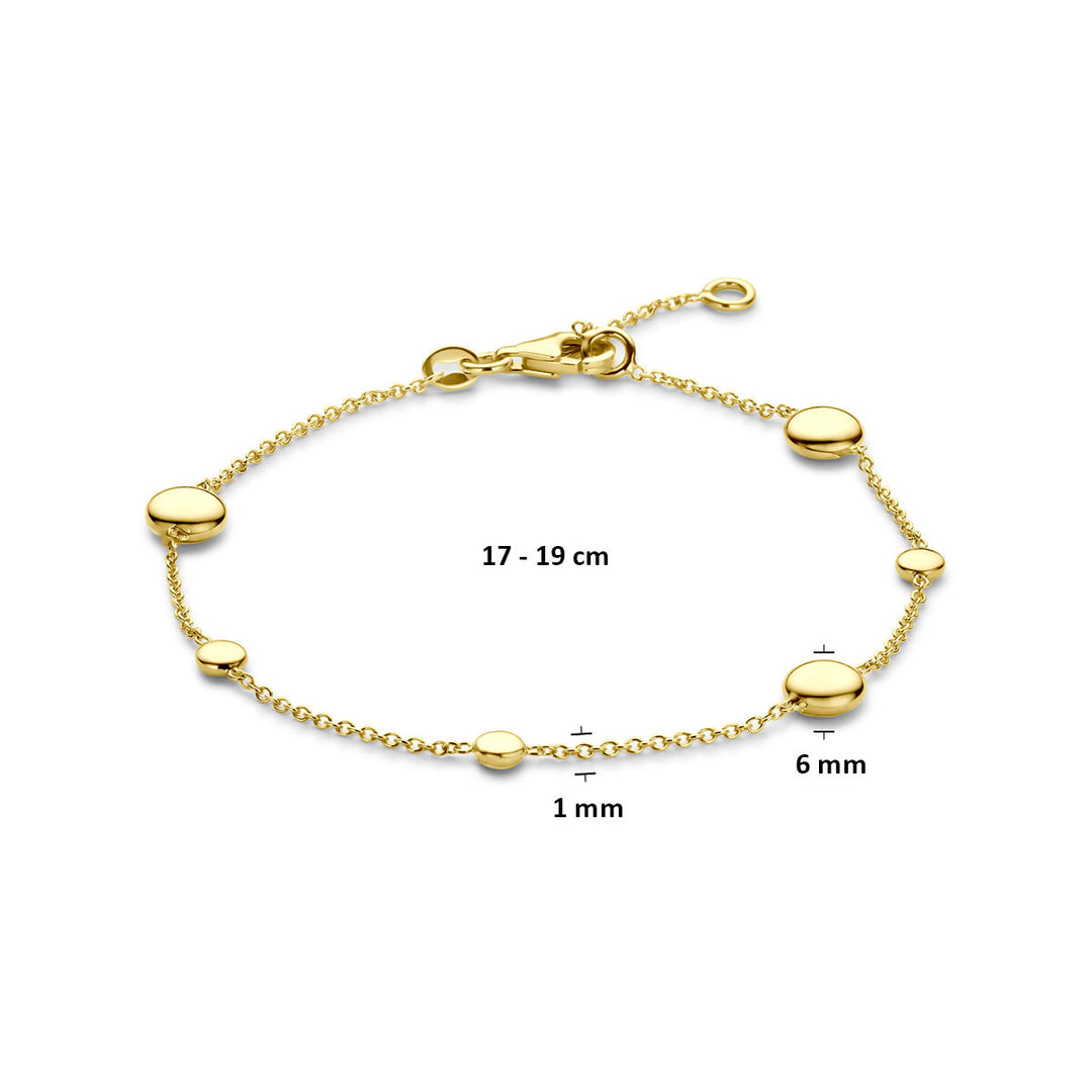 armband 17 - 19 cm 14K geelgoud