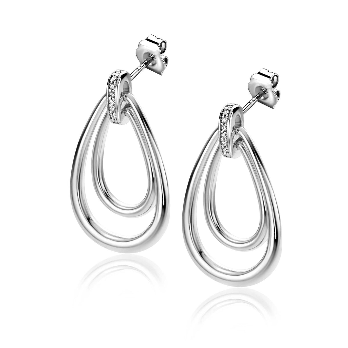 Zinzi Earrings Silver Zio2489