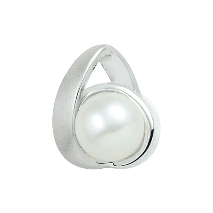 pendant pearl silver rhodium plated