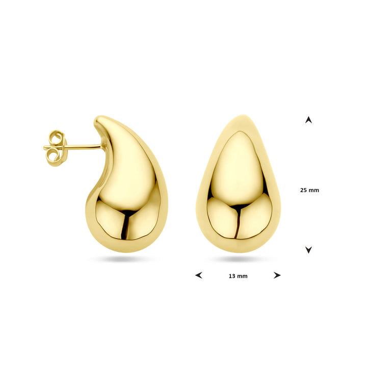 drop earrings in 14K yellow gold