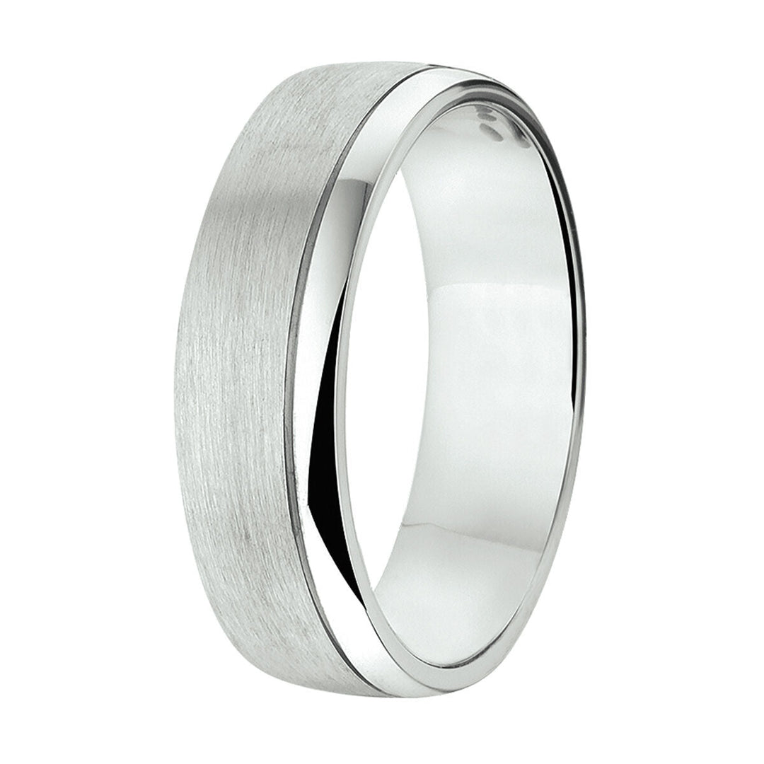 ring a206/a310/a312 - 6 mm - without stone silver rhodium plated