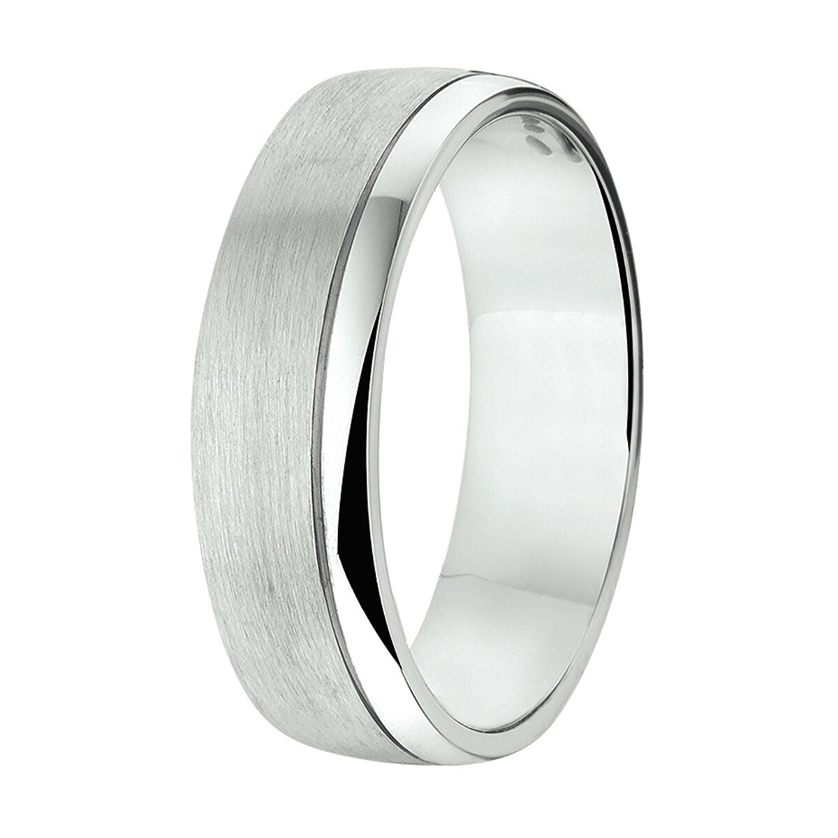 ring a206/a310/a312 - 6 mm - without stone silver rhodium plated