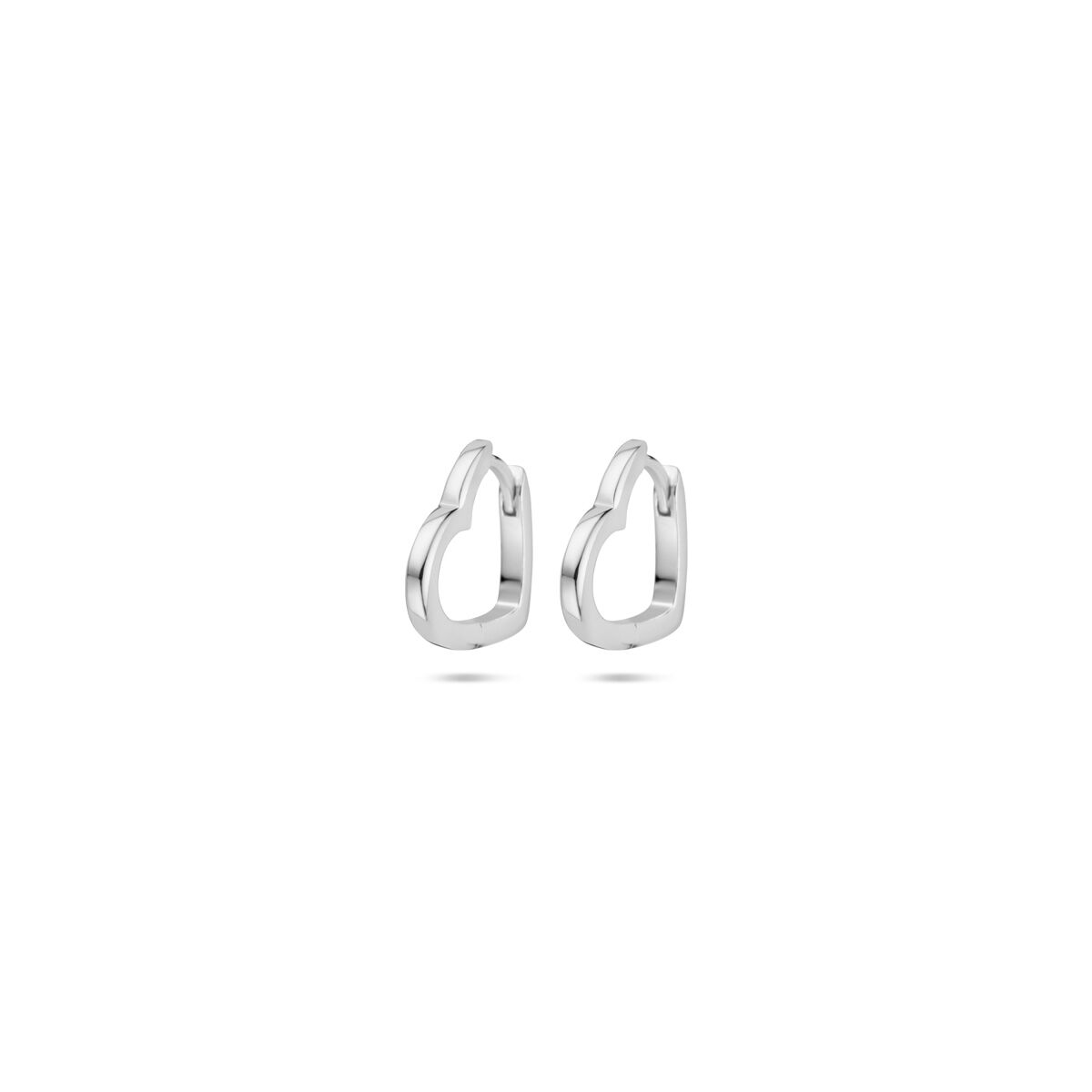 klapoorringen hartjes 2 mm zilver gerhodineerd