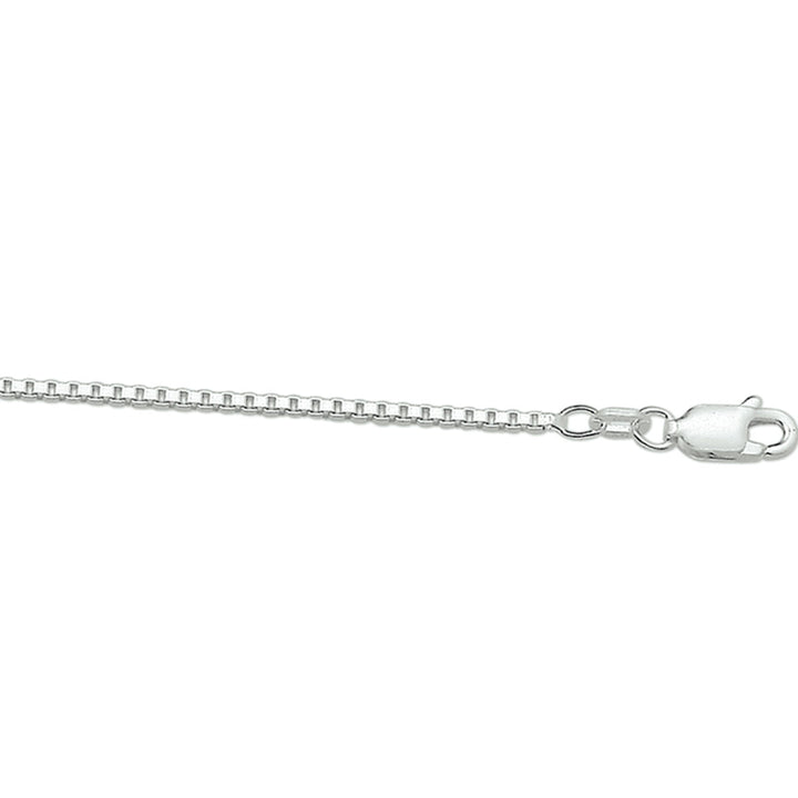 Venezianische Halskette 1,4 mm Silber rhodiniert