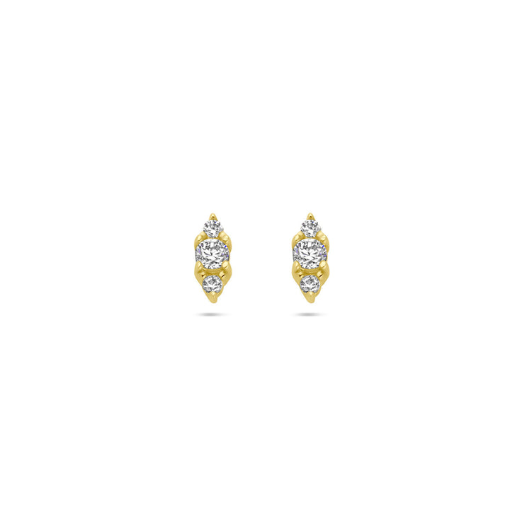 Ohrstecker Zirkonia 14K Gelbgold