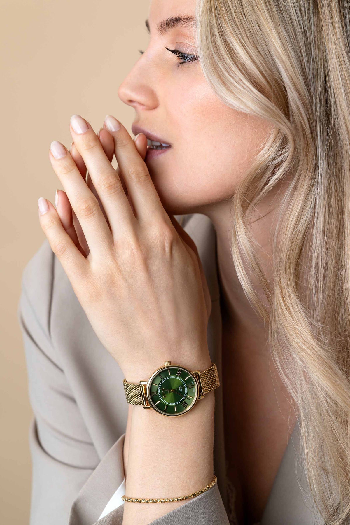 Zinzi Geelgoudkleurig Horloge Gold Plated Ziw2054