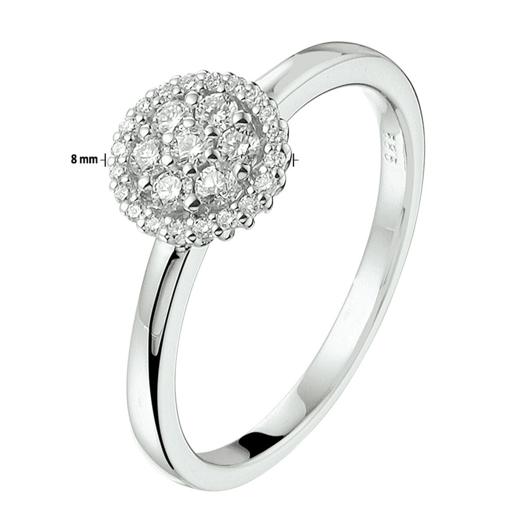 ring diamond 0.25ct h si 14K white gold 