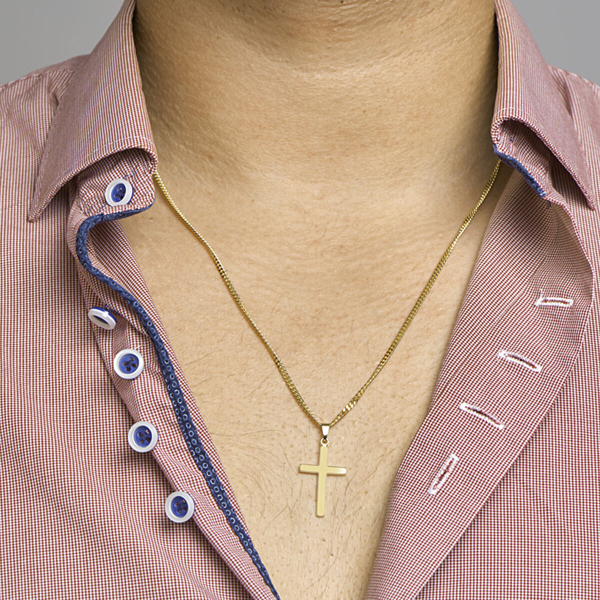 pendant cross 14K yellow gold