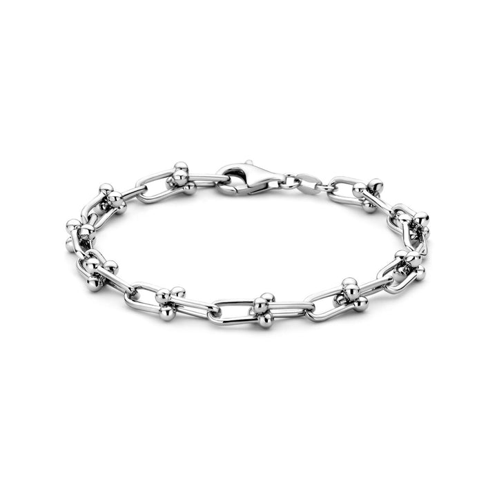 Silver bracelet ladies rhodium plated