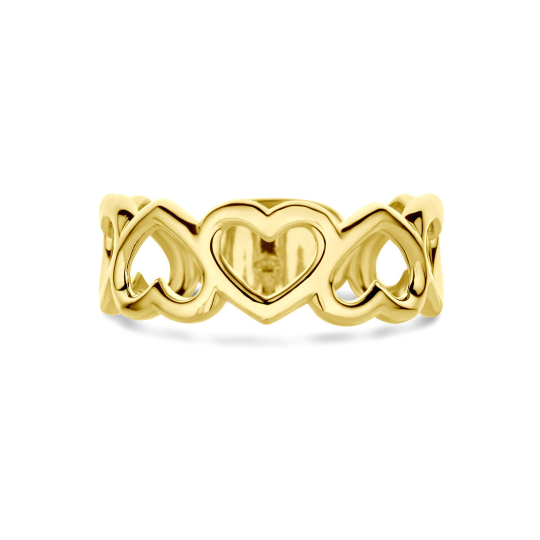 ring hearts 14K yellow gold