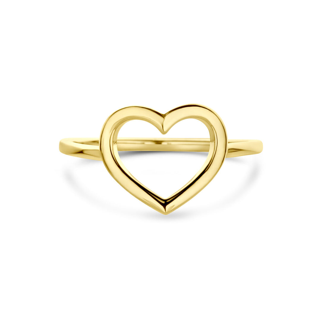 ring hart 14K geelgoud