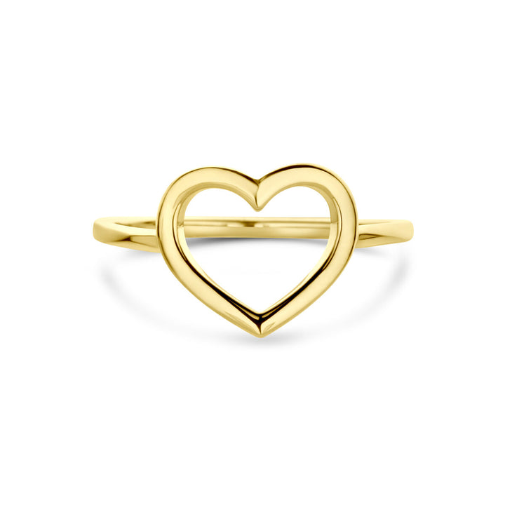 ring heart 14K yellow gold