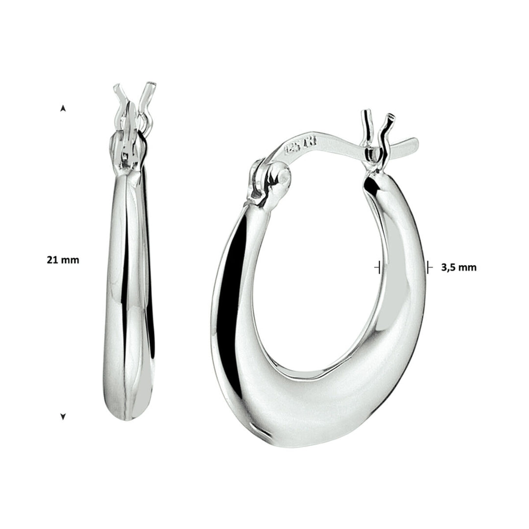 oorringen zilver gerhodineerd