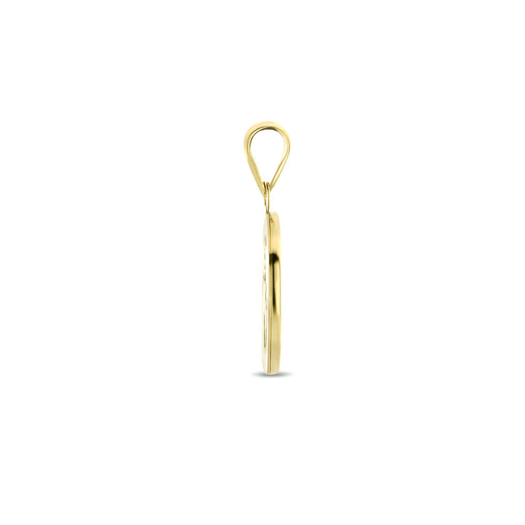 pendant globe 14K yellow gold