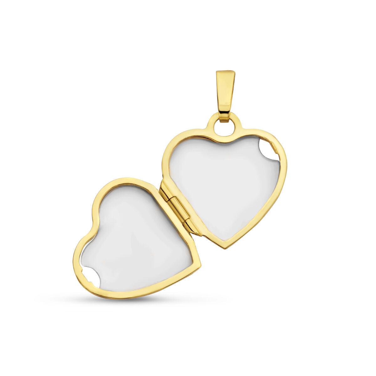 medallion heart balls 14K yellow gold