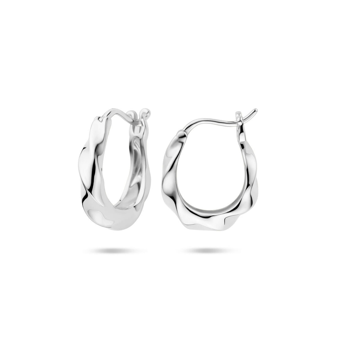 oorringen 19 mm zilver gerhodineerd